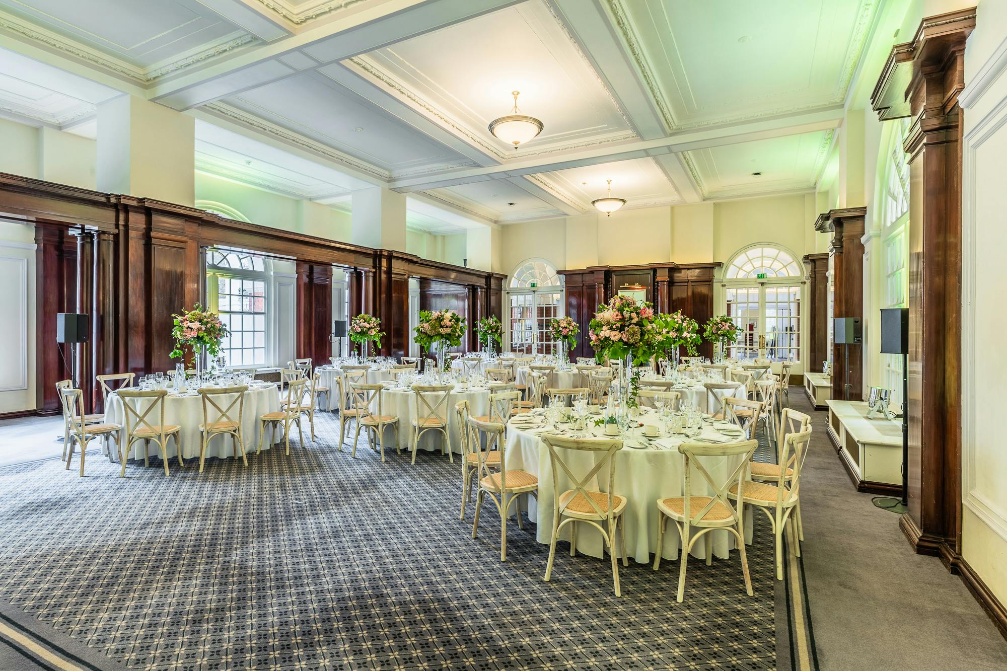 Elegant Paget Room at BMA House, ideal for upscale events and corporate gatherings.