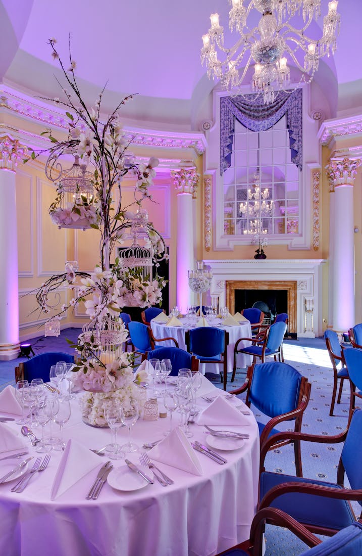 Elegant banquet room in BMA House, perfect for weddings and corporate events.
