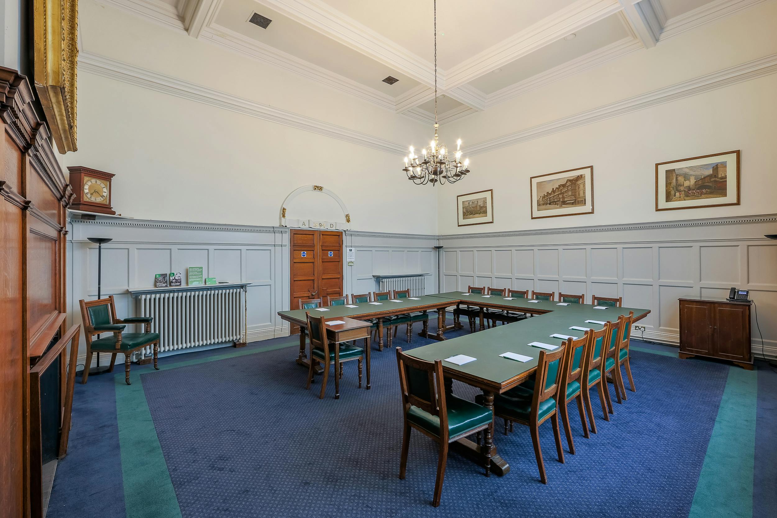 Boardroom at Bishopsgate Institute with elegant decor for professional meetings and workshops.