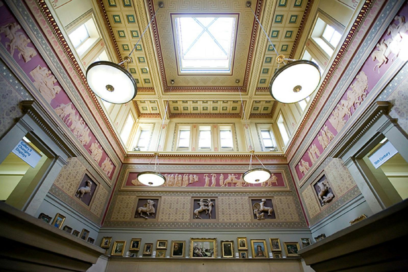 Victorian Hall in Manchester Art Gallery, elegant venue for upscale events and meetings.