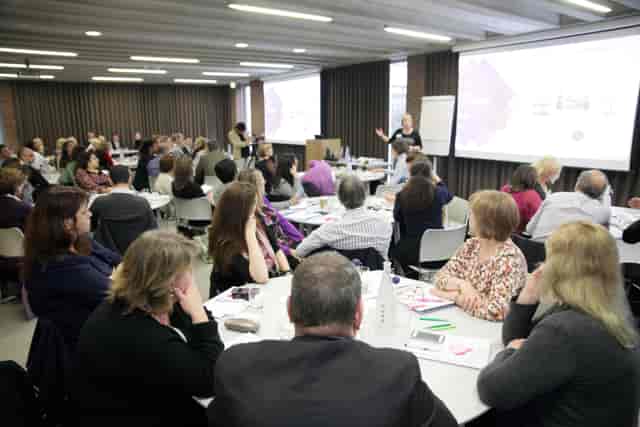Connect conference at ORTUS Venue with engaged attendees and modern AV technology.