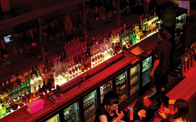 Vibrant bar setup at The Jam House, ideal for networking events and social gatherings.