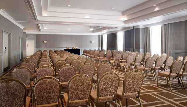 Symphony Ballroom at Hyatt Regency Birmingham, elegant chairs for conferences and seminars.