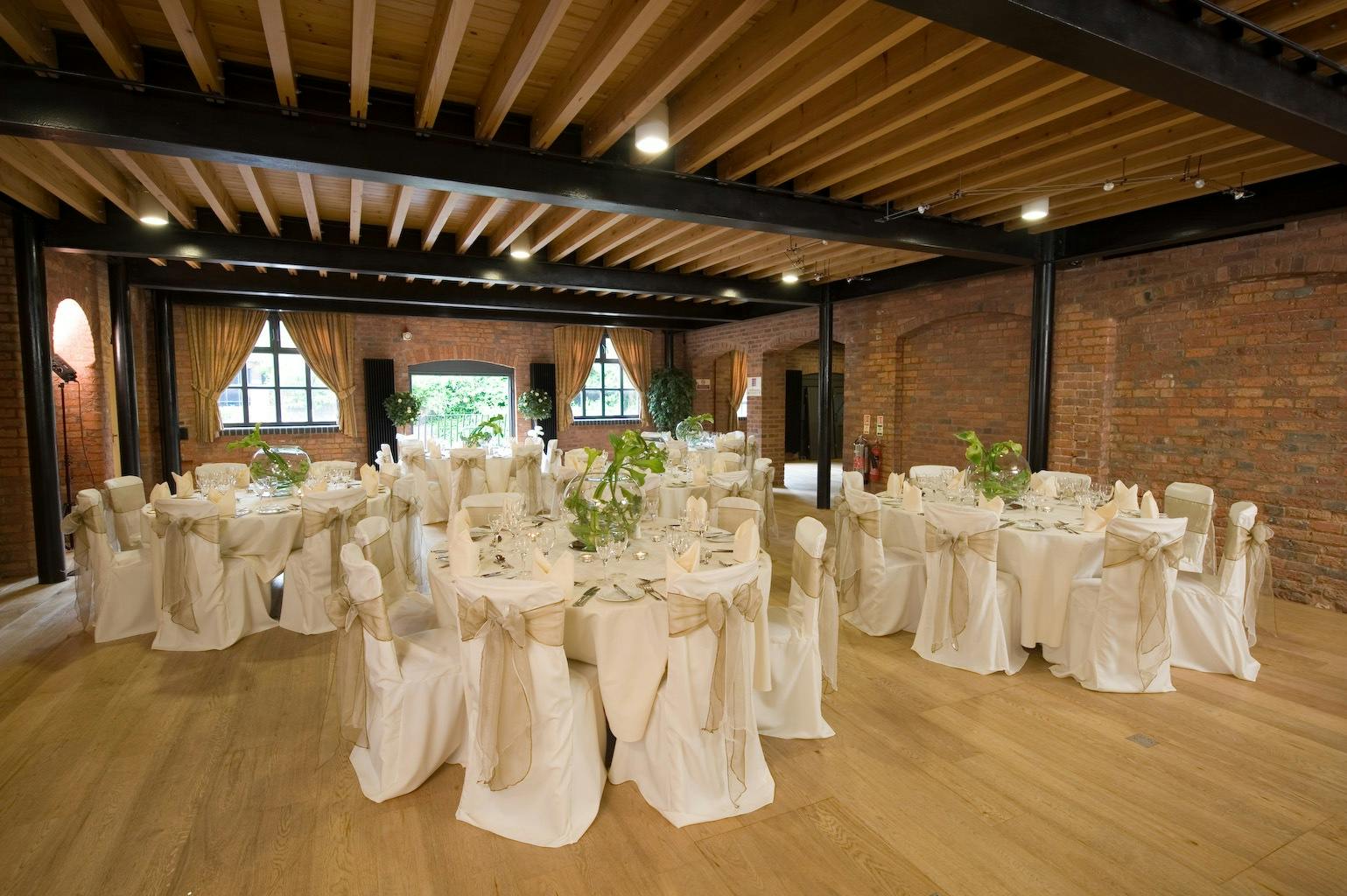 Waterside Room at IET Birmingham: elegant event space for weddings and corporate gatherings.