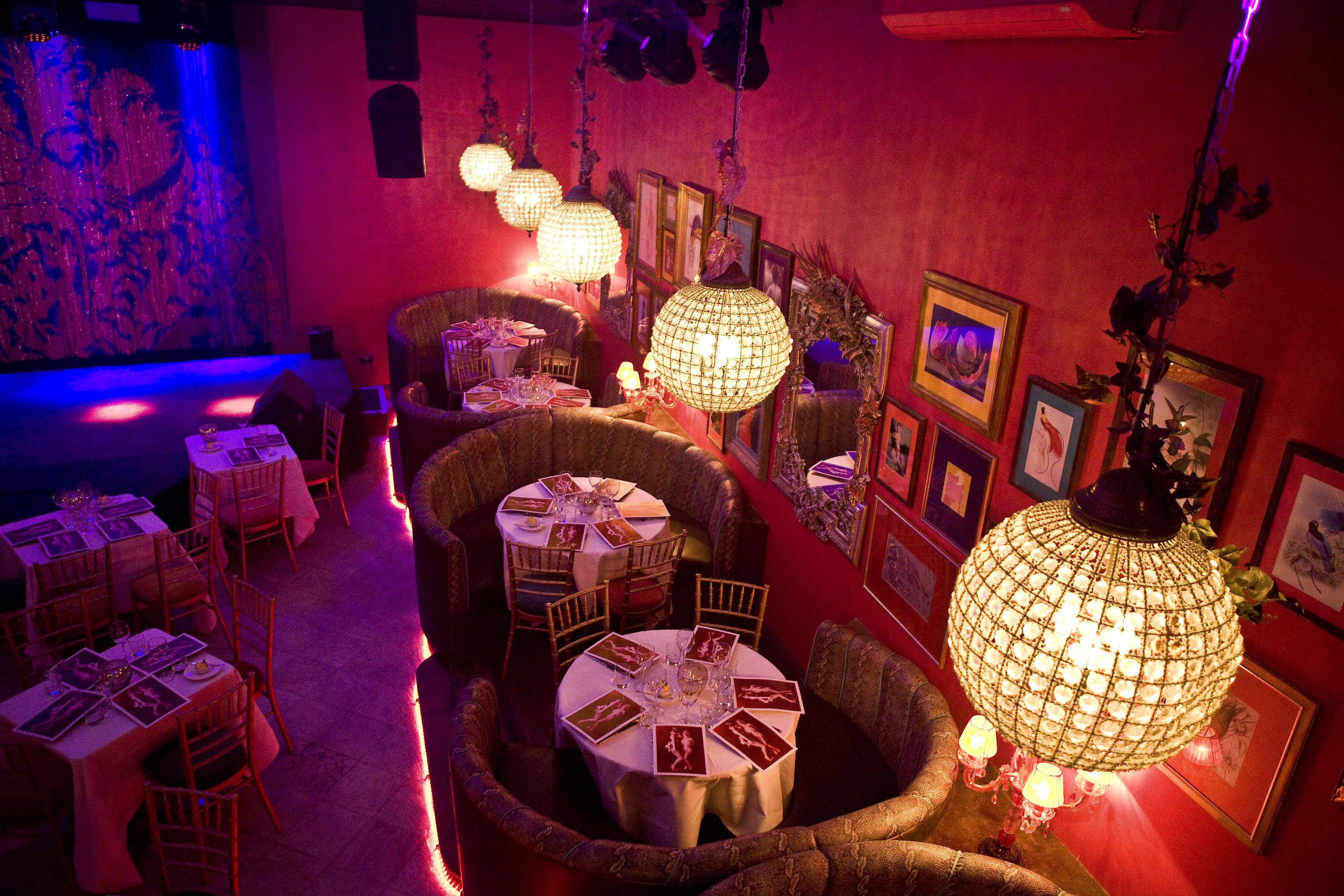 Vibrant event space at Proud Cabaret Brighton, ideal for private gatherings and live entertainment. - Banner