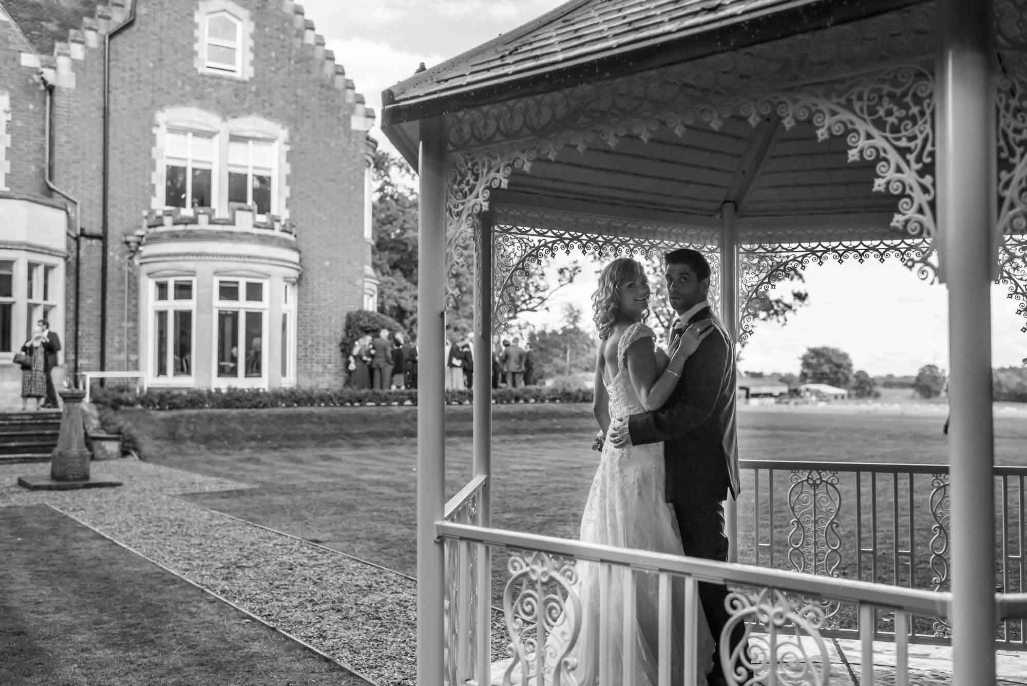 English Garden Bandstand at Pendrell Hall, romantic gazebo for weddings and receptions.