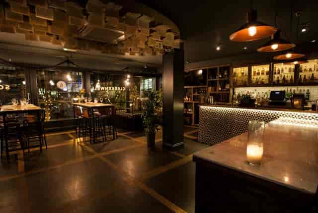 Clerkenwell & Social 1st floor bar for corporate networking reception and private social events.