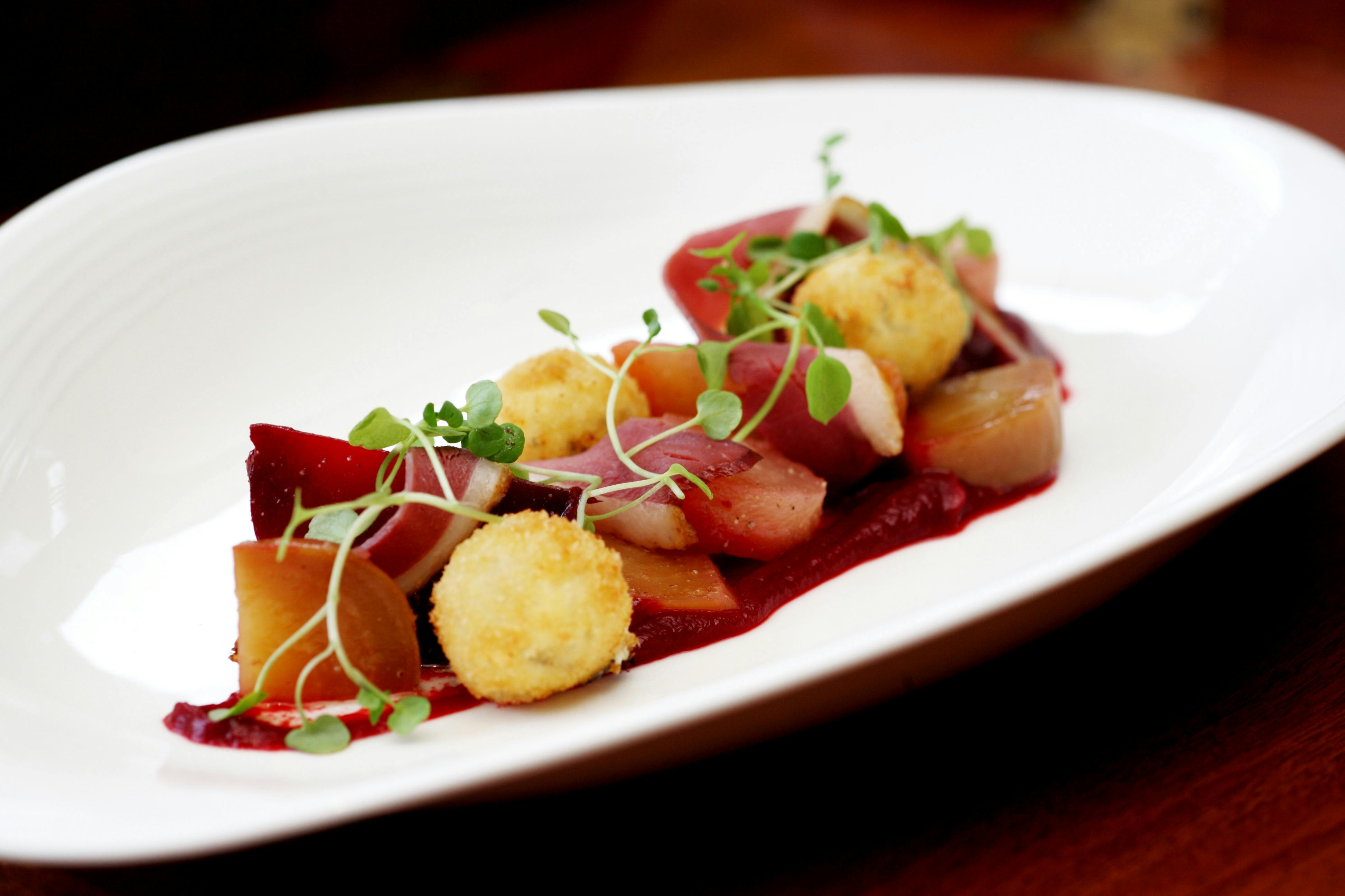 Elegant dish at Chewton Glen Hotel & Spa, perfect for events and gala dining.