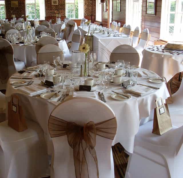 Elegant dining table setup at Whites Conference Suite for formal events and galas.
