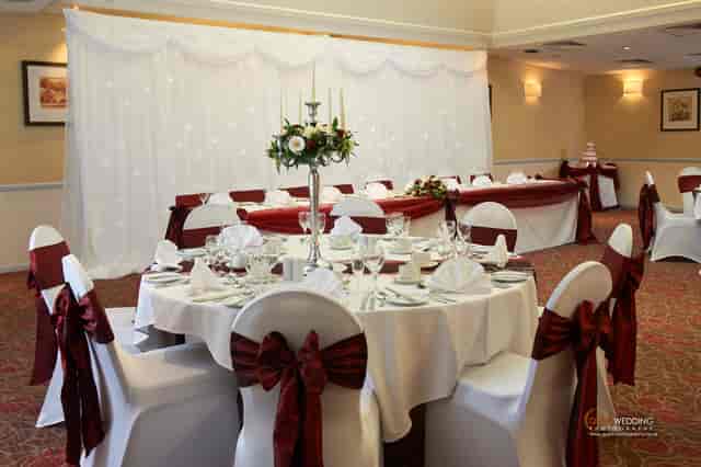Elegant Southan Suite banquet room at Westmead Hotel for weddings and formal events.