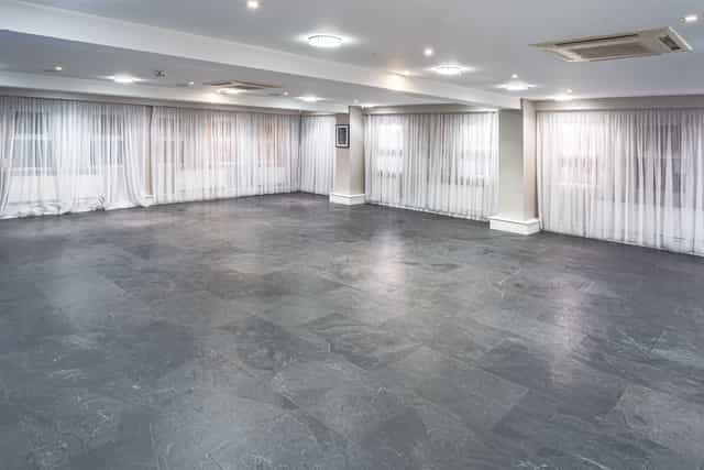 Speroni's Restaurant event space at Selhurst Park, modern design for meetings and receptions.
