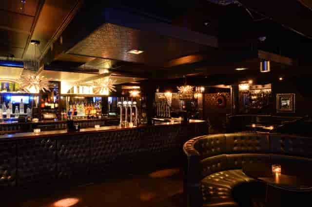Stylish bar setting at Loop Bar, ideal for intimate gatherings and corporate events.