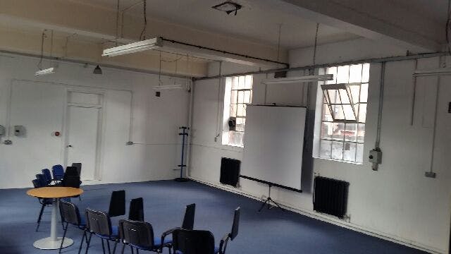 Ground Floor Classroom with flexible seating for workshops and conferences.