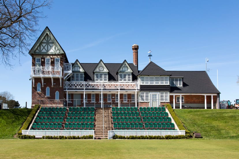 Cricket Pavilion at Marlborough College: charming venue for weddings and outdoor events.