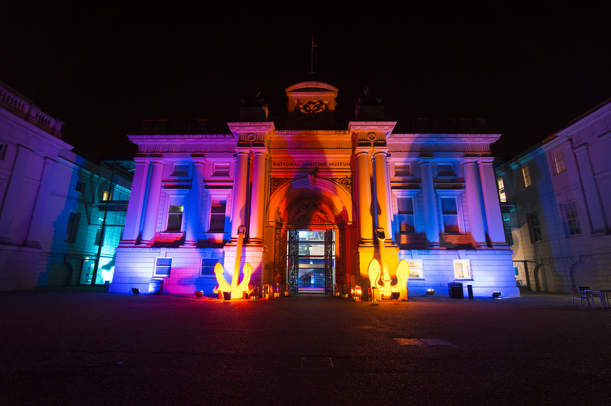 Ocean Map at National Maritime Museum: vibrant venue for corporate events and gala dinners. - Banner