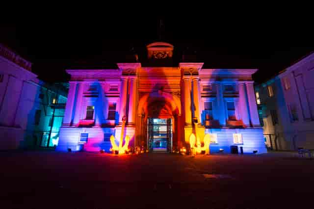 Ocean Map at National Maritime Museum: vibrant venue for corporate events and gala dinners.