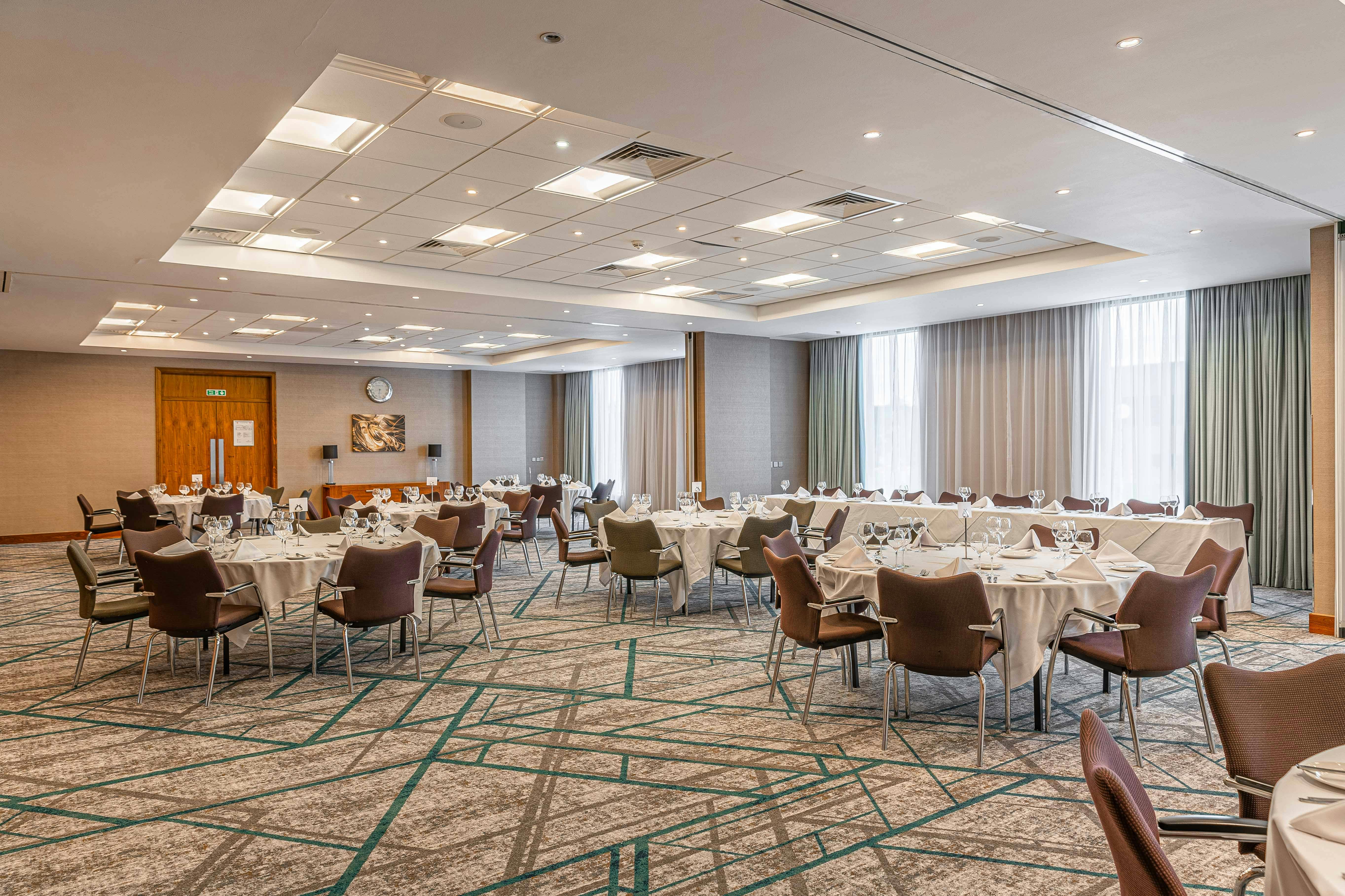 Buckingham Suite at Crowne Plaza Reading East, ideal for corporate meetings and banquets.