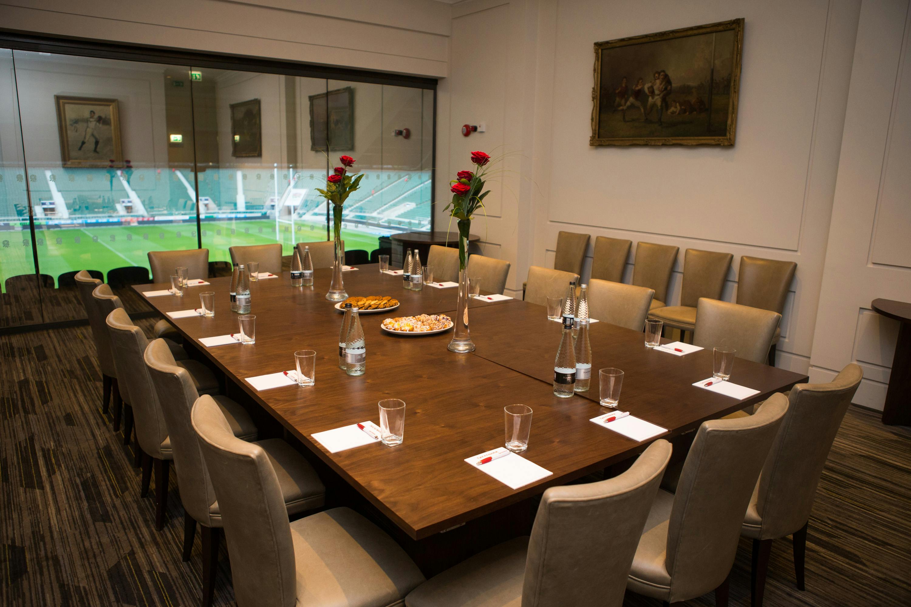 Presidents' Suite at Allianz Stadium, Twickenham - elegant corporate event meeting room.