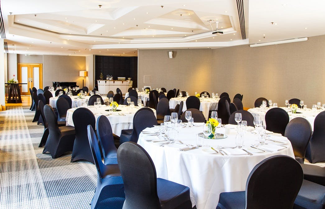 Sonata Suite at Hyatt Regency Birmingham, elegant event space for corporate gatherings.