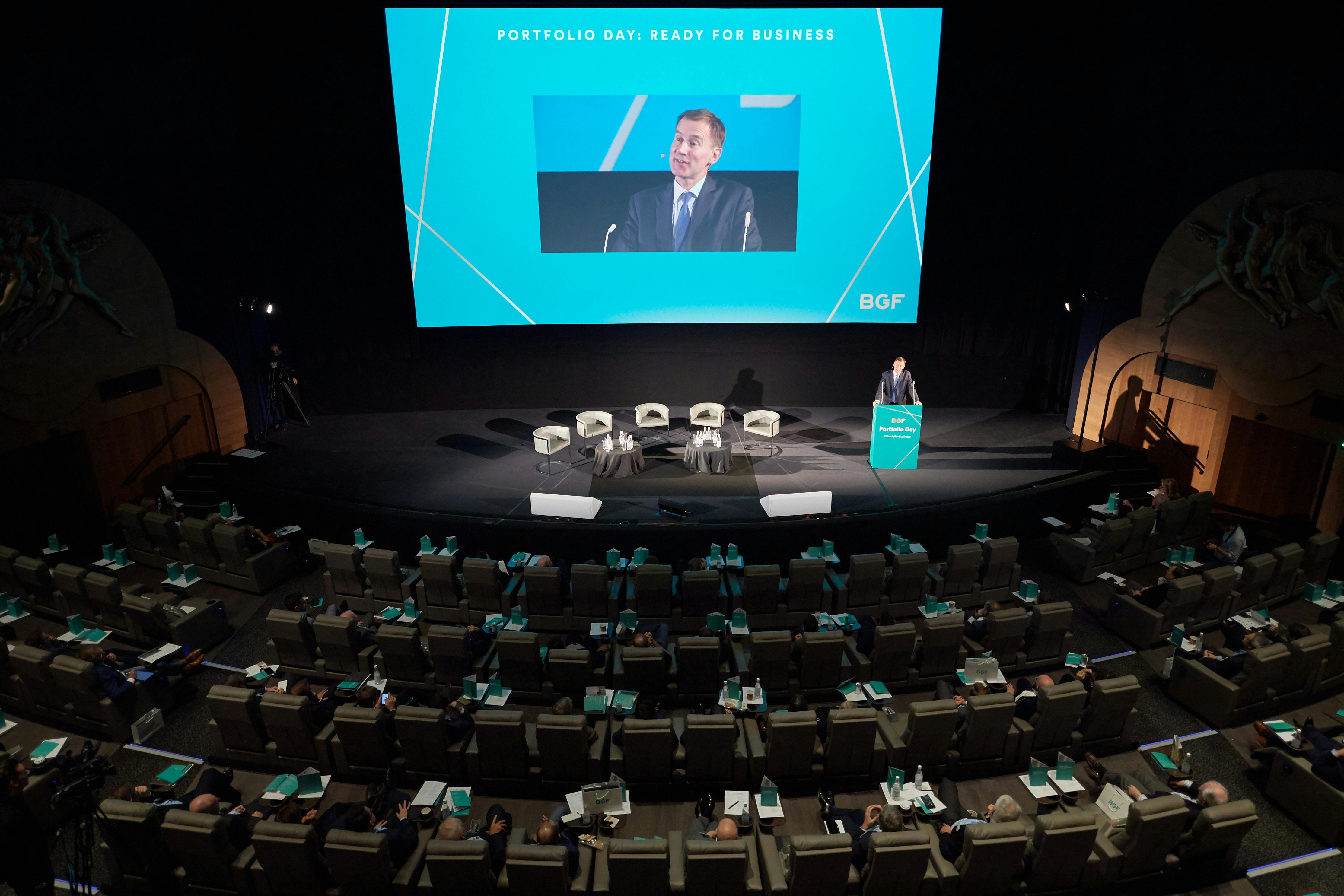 Main Screen at ODEON LUXE Leicester Square for a professional business conference.