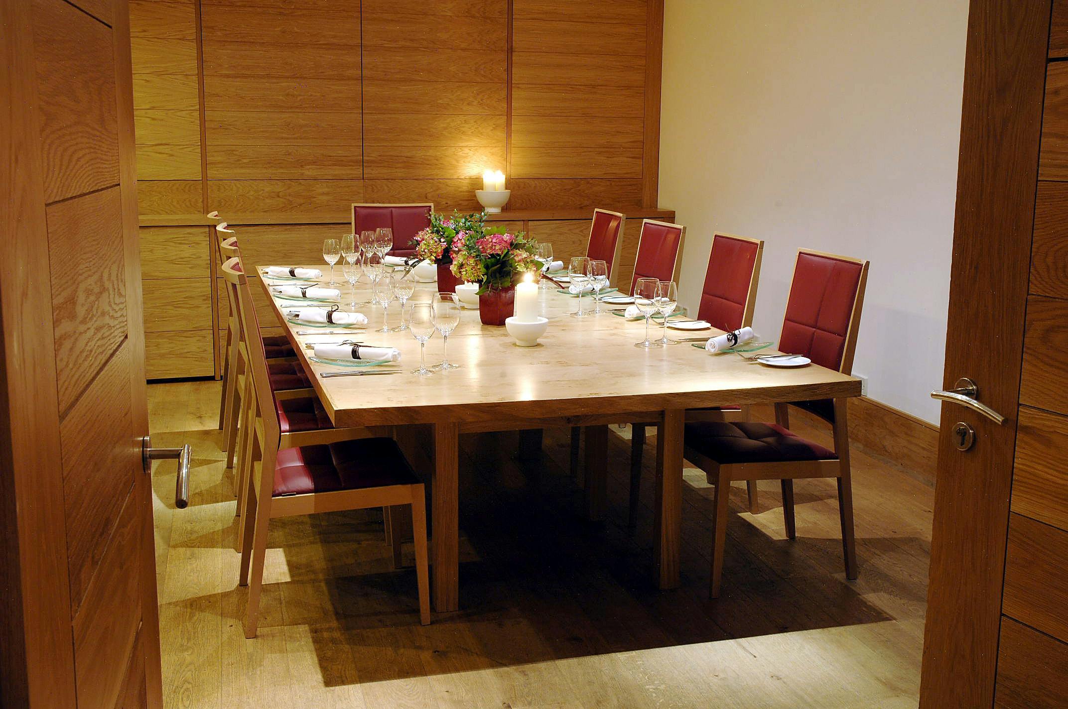 Elegant Boardroom at Hope Street Hotel, perfect for meetings and private dinners.