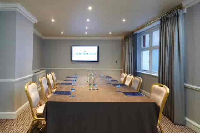 Meeting room at The Waldorf Hilton, London, ideal for professional gatherings and workshops.