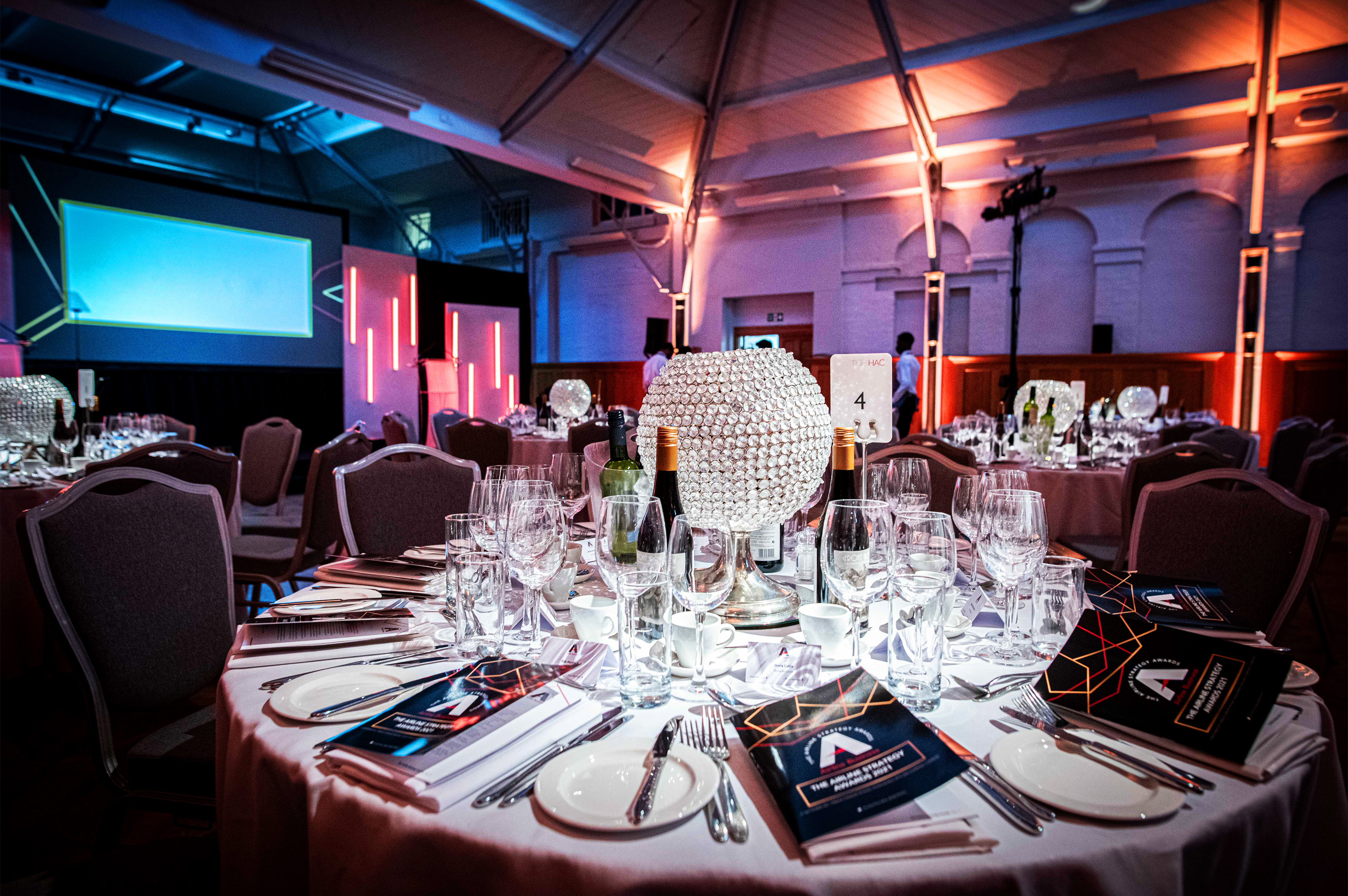Elegant dining setup in Prince Consort Rooms, HAC for corporate events and gala dinners. - Banner