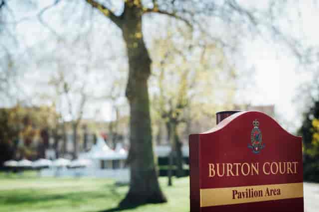 Burton Court Pavilion Area, a scenic outdoor venue for weddings and events.