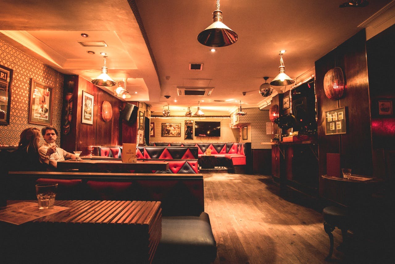 Stylish venue with cozy seating for networking events in Shoreditch.