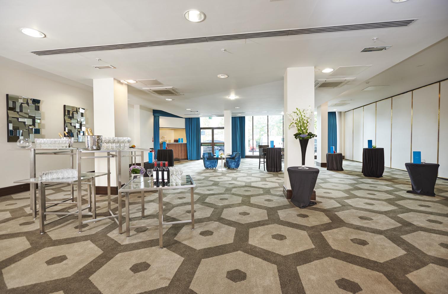 Battersea Room at Hilton London Olympia, modern decor, ideal for meetings and events. - Banner