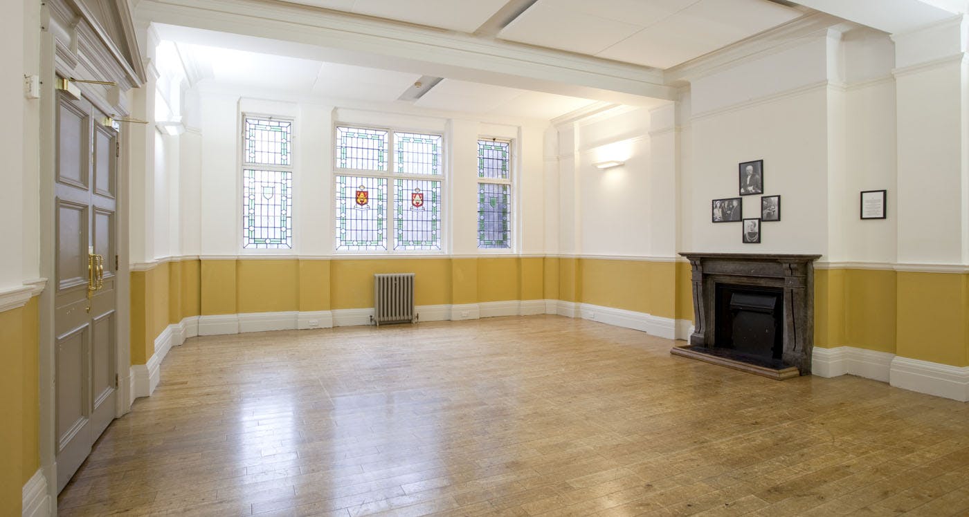 Mayor's Parlour in Shoreditch Town Hall, bright event space for meetings and workshops.