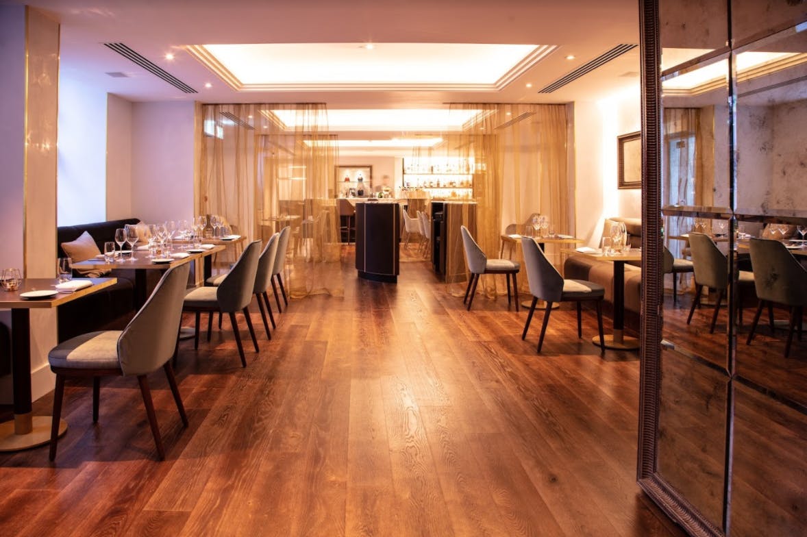 Sophisticated dining space in The Roseate, ideal for corporate events and intimate gatherings.