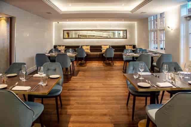 Elegant dining space in The Roseate, Reading for intimate gatherings and corporate events.