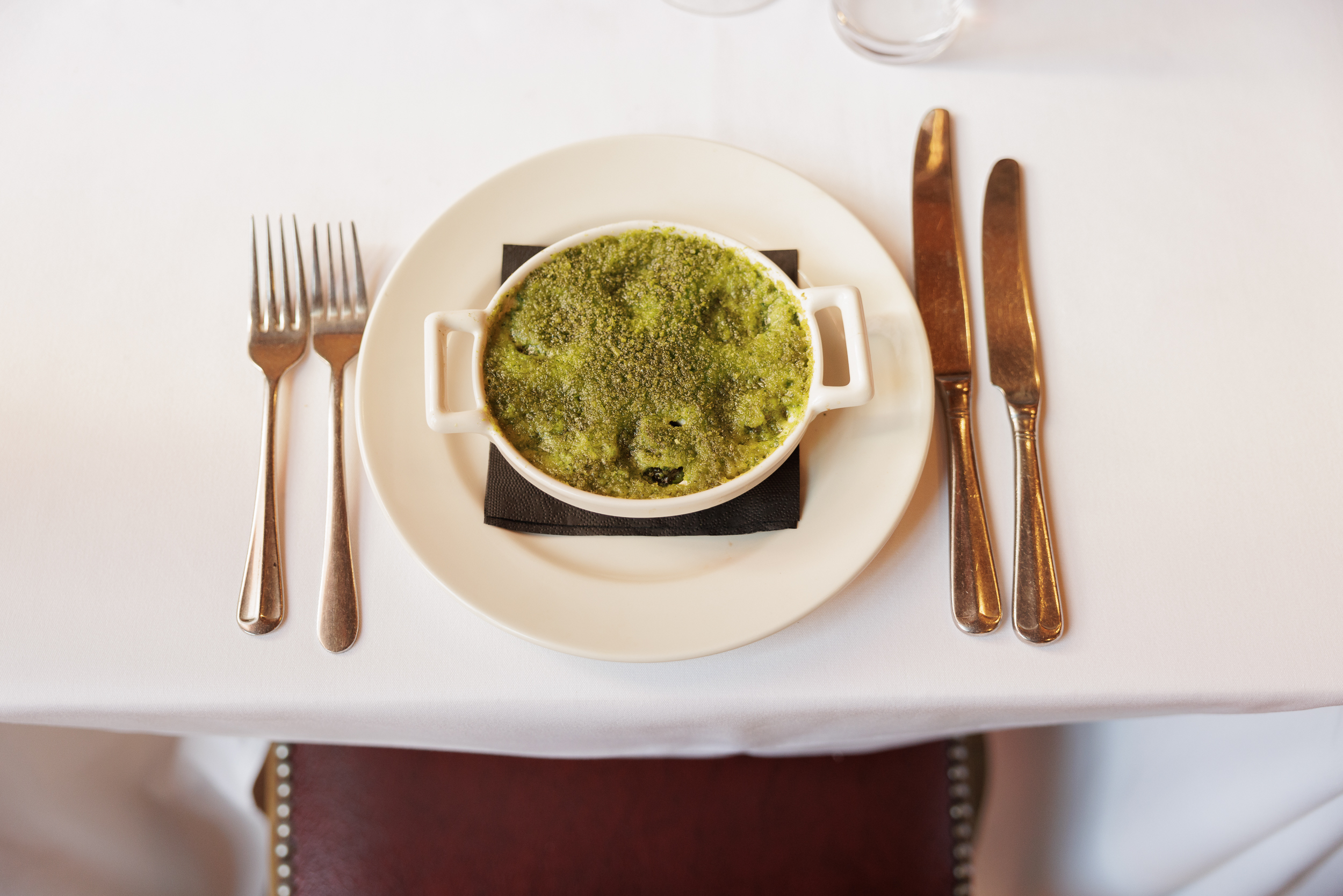 Elegant dish presentation in No. 1 Dining Room, perfect for upscale dining events. - Banner