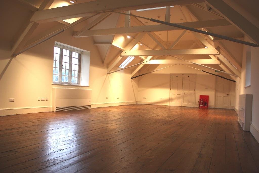 Spacious event space at The Stables, Aston Hall, ideal for creative meetings and workshops.