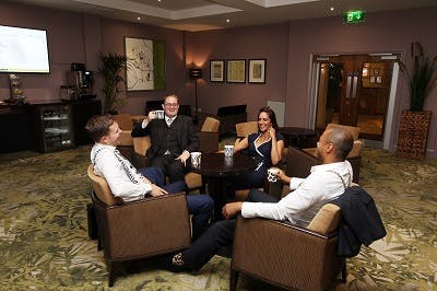 Serengeti Suite lounge at Chessington Resort, ideal for relaxed networking events.