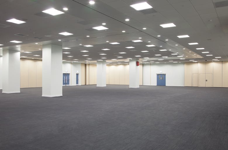 Spacious East Hall in Olympia London, ideal for conferences and corporate events.