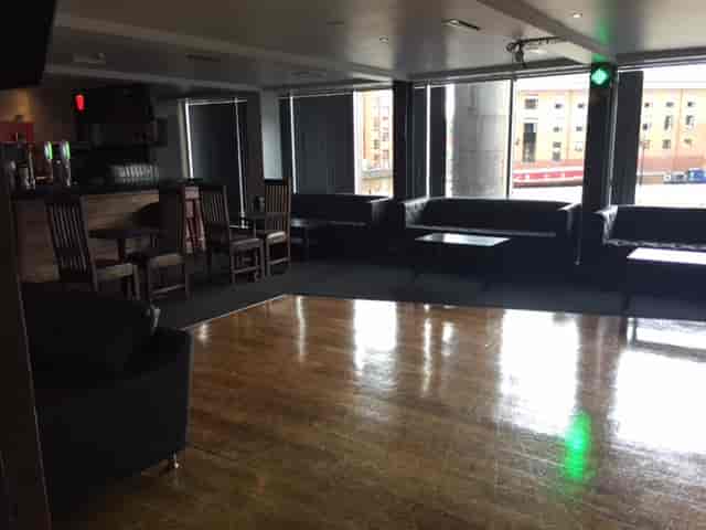 Hucknall Suite at Barca Bar: Industrial lounge for networking and evening reception events.