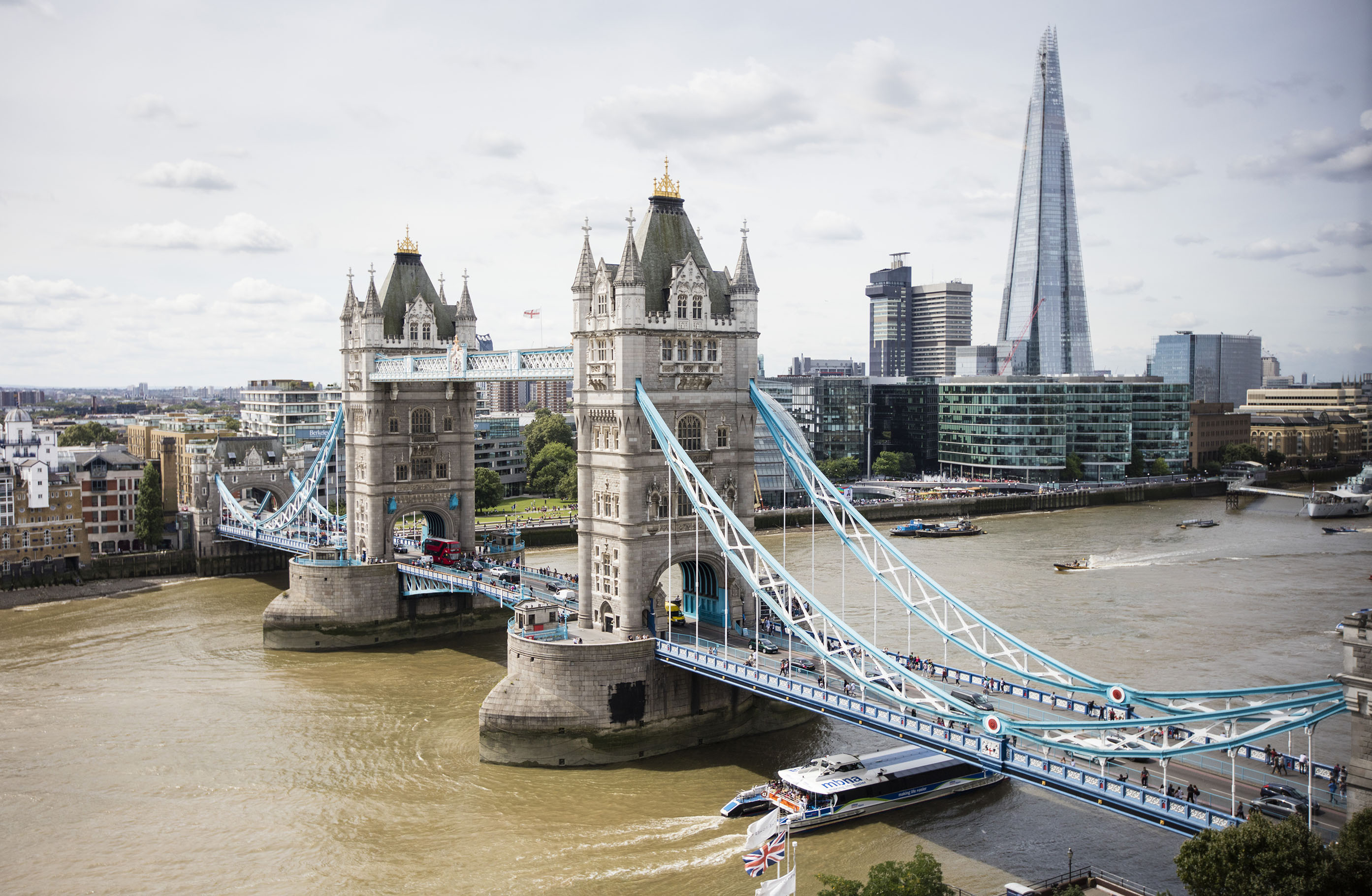 Mayflower Suite with Tower Bridge view, perfect for corporate events in London.