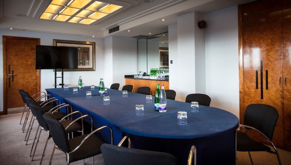 Great Eastern meeting room at The Tower Hotel, modern decor for professional gatherings.