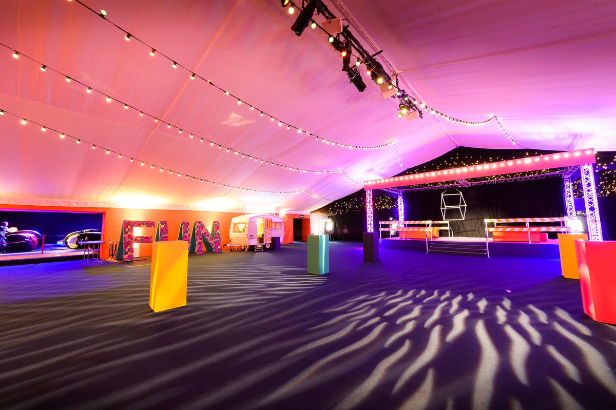 Artillery Garden event space with soft lighting, ideal for corporate gatherings and celebrations.