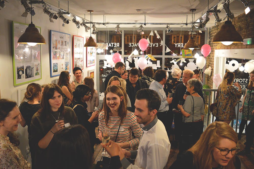 Vibrant networking event at The Bright Emporium with diverse attendees and lively decor.