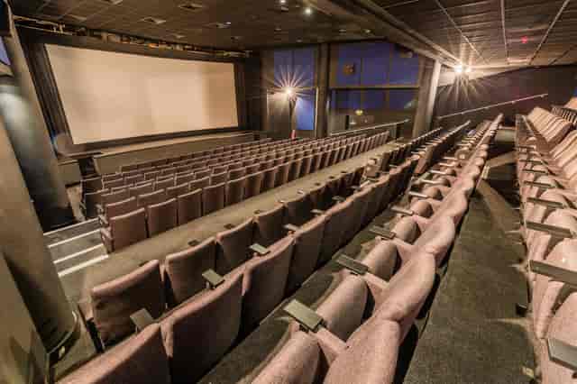 Curzon Soho cinema screen, tiered seating, film screening, corporate event