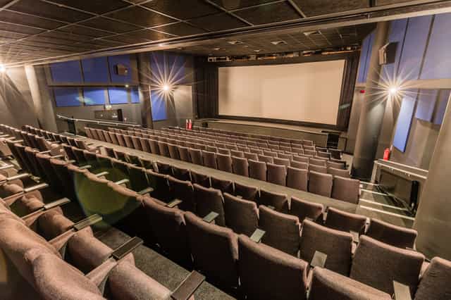 Curzon Soho Cinema Screen One with tiered seating for corporate events and film screenings.