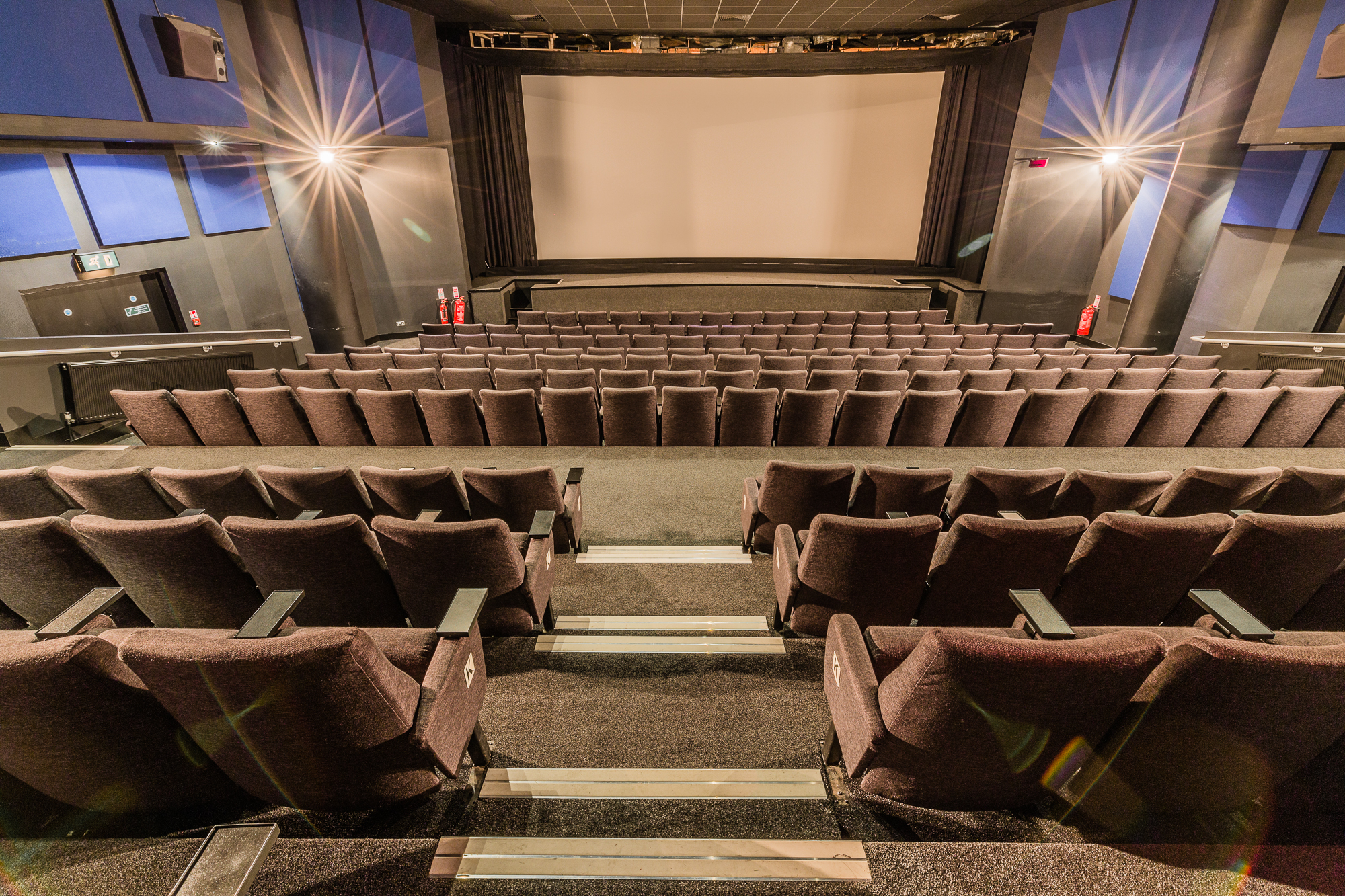 Curzon Soho Cinema Screen One with tiered seating for corporate events and film festivals. - Banner