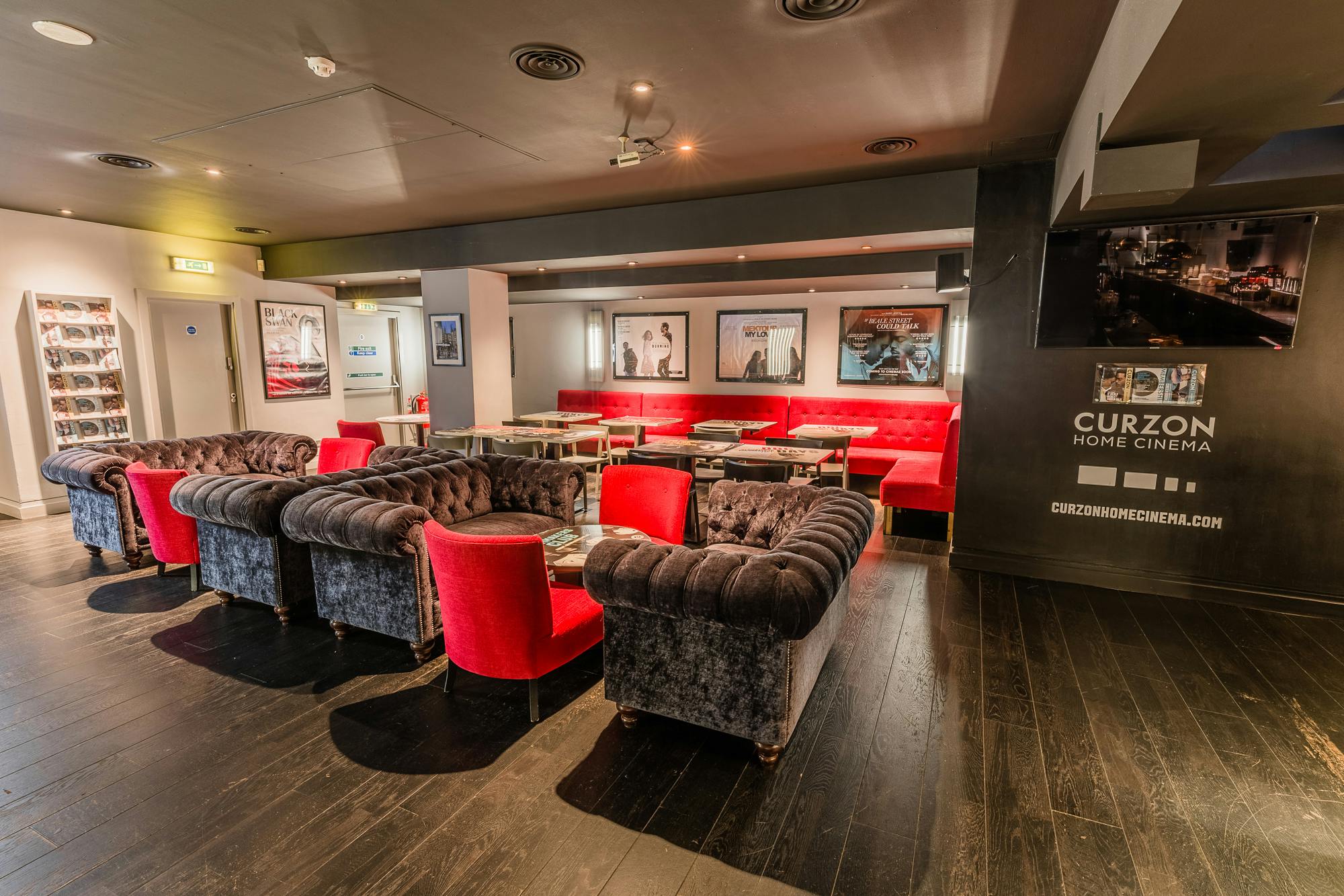 Curzon Soho bar area with plush seating, perfect for networking events and gatherings.