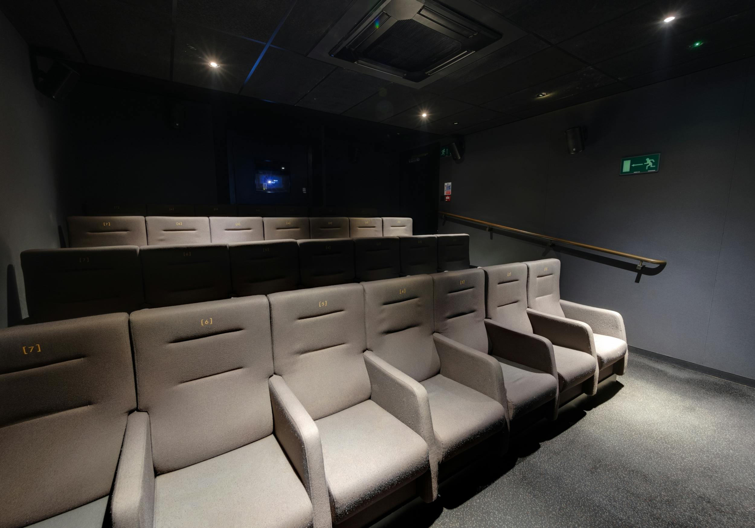 Modern theater seating in Curzon Bloomsbury for intimate presentations and private screenings.