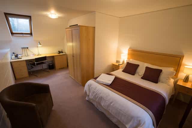 North West Room at Egrove Park, Oxford: modern guest room for meetings and events.