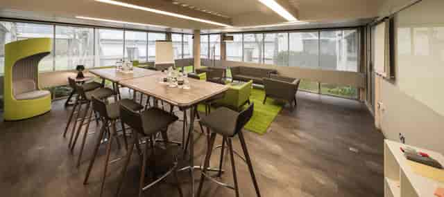 Modern meeting space at Egrove Park, ideal for workshops and team-building events.
