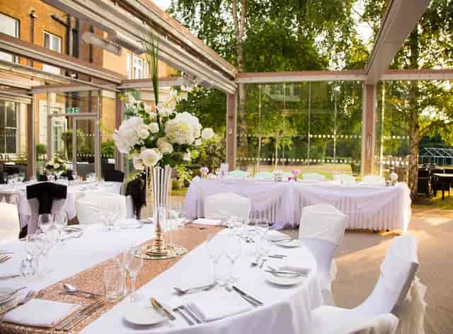 Elegant event space at Oatlands Park Hotel, ideal for weddings and upscale gatherings.